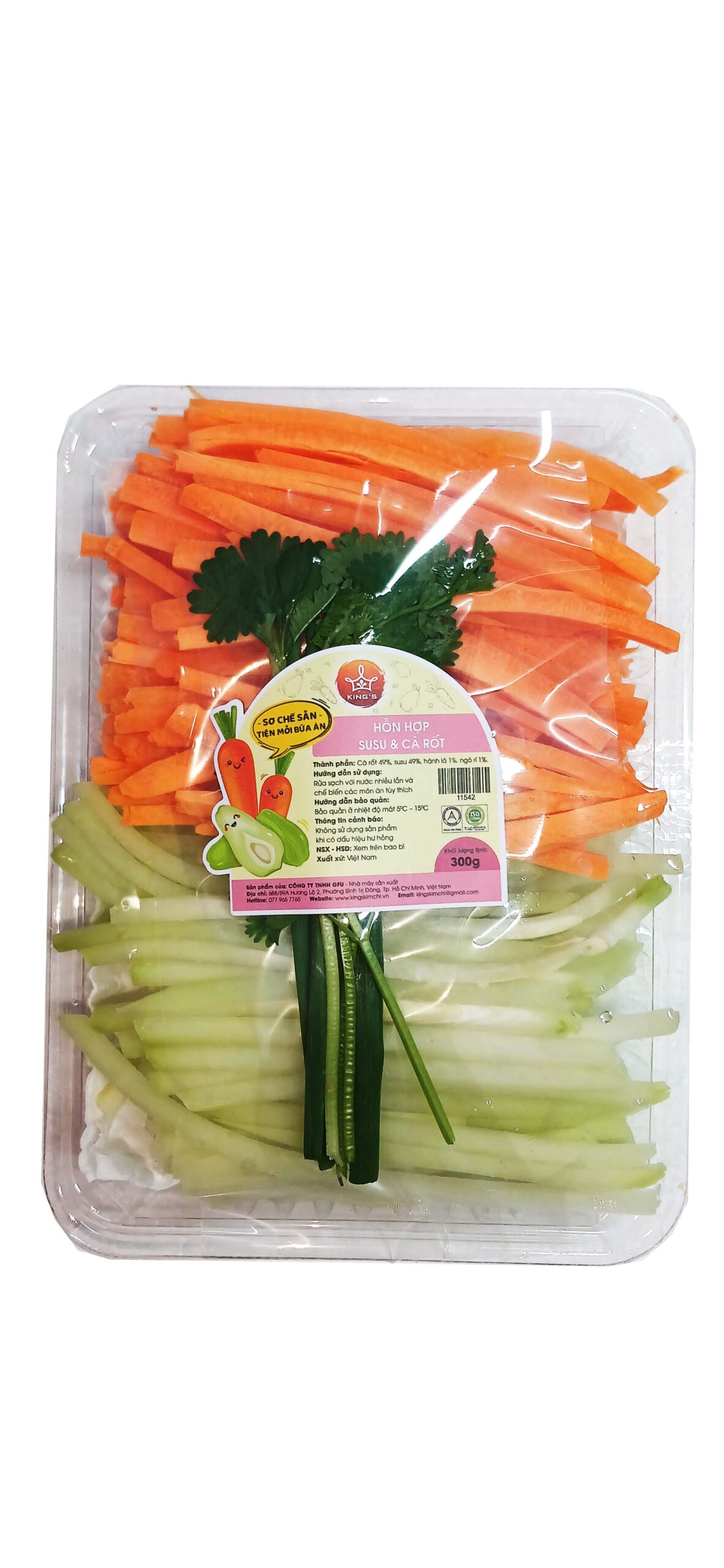Pre-prepared Chayote & Carrot Mix