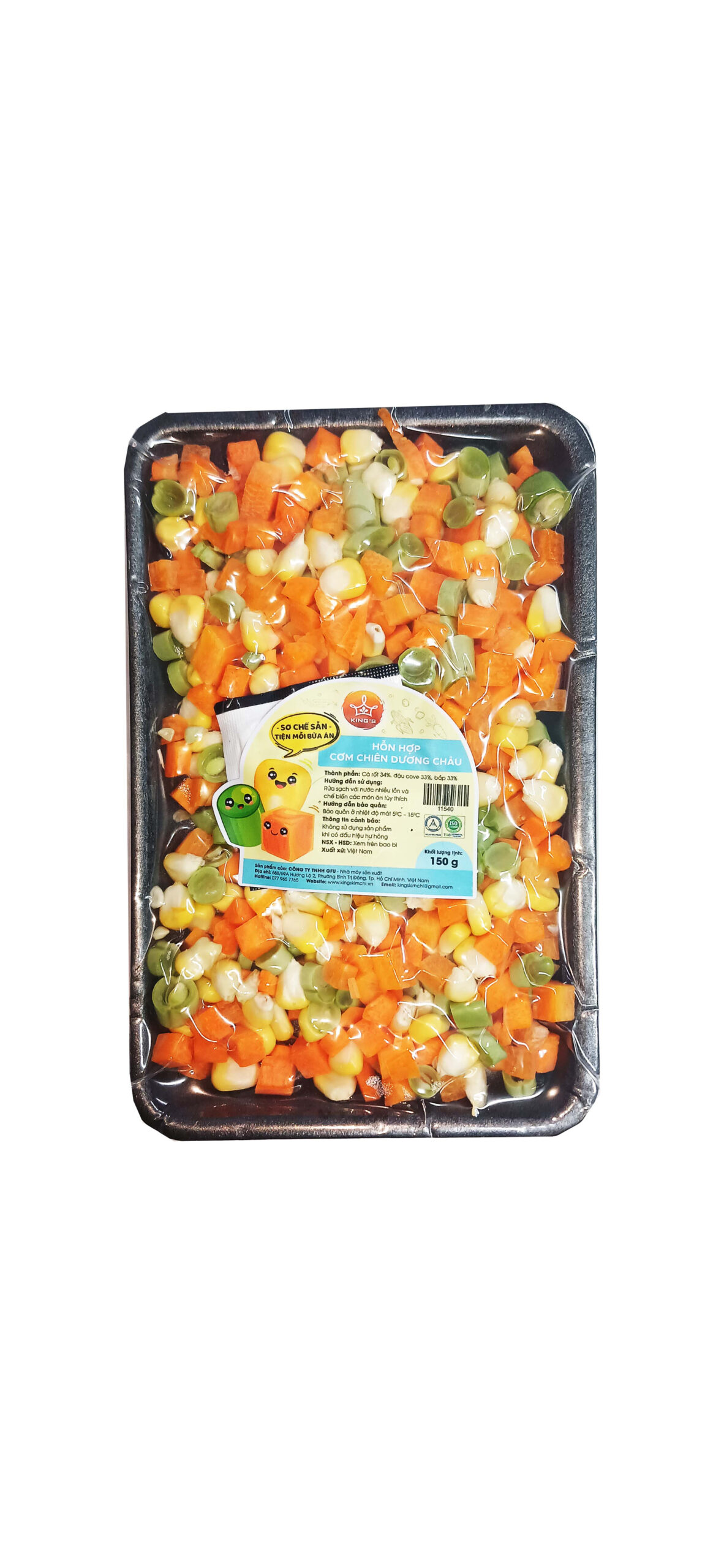 Pre-prepare Fried Rice Vegetable Mix
