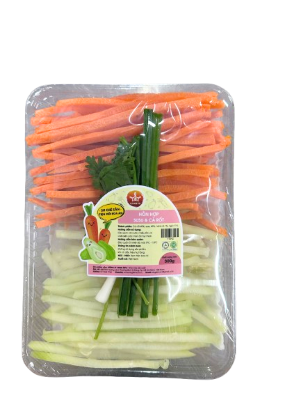 Pre-prepared Chayote & Carrot Mix