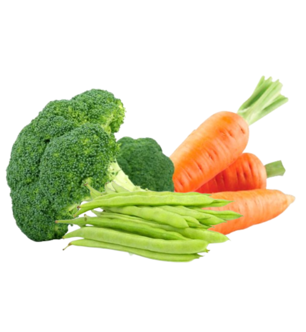 Pre-prepared Broccoli, Carrot & Green Bean Mix