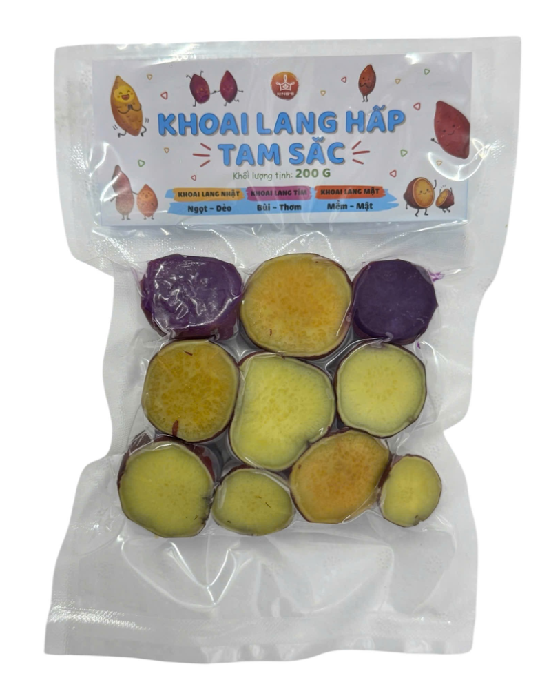 Three-Color Steamed Sweet Potatoes